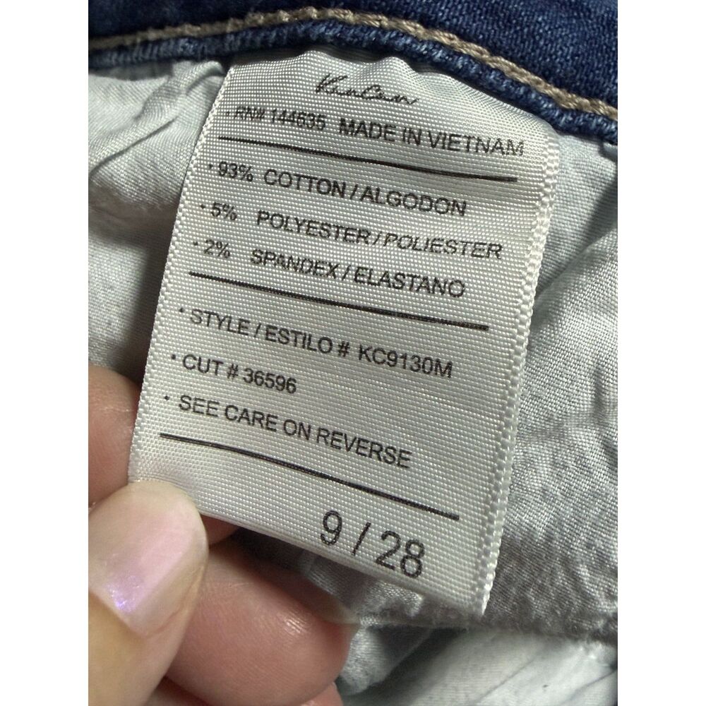 KanCan Kaden High Rise Distressed Fray Hem Ankle Skinny Jeans Medium Wash 9/28 - Picture 8 of 9